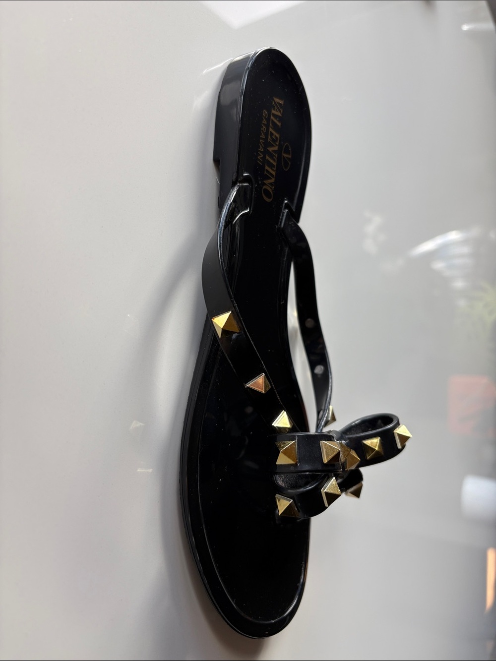Valentino Studded Bow Sandals - Picture 3 of 5